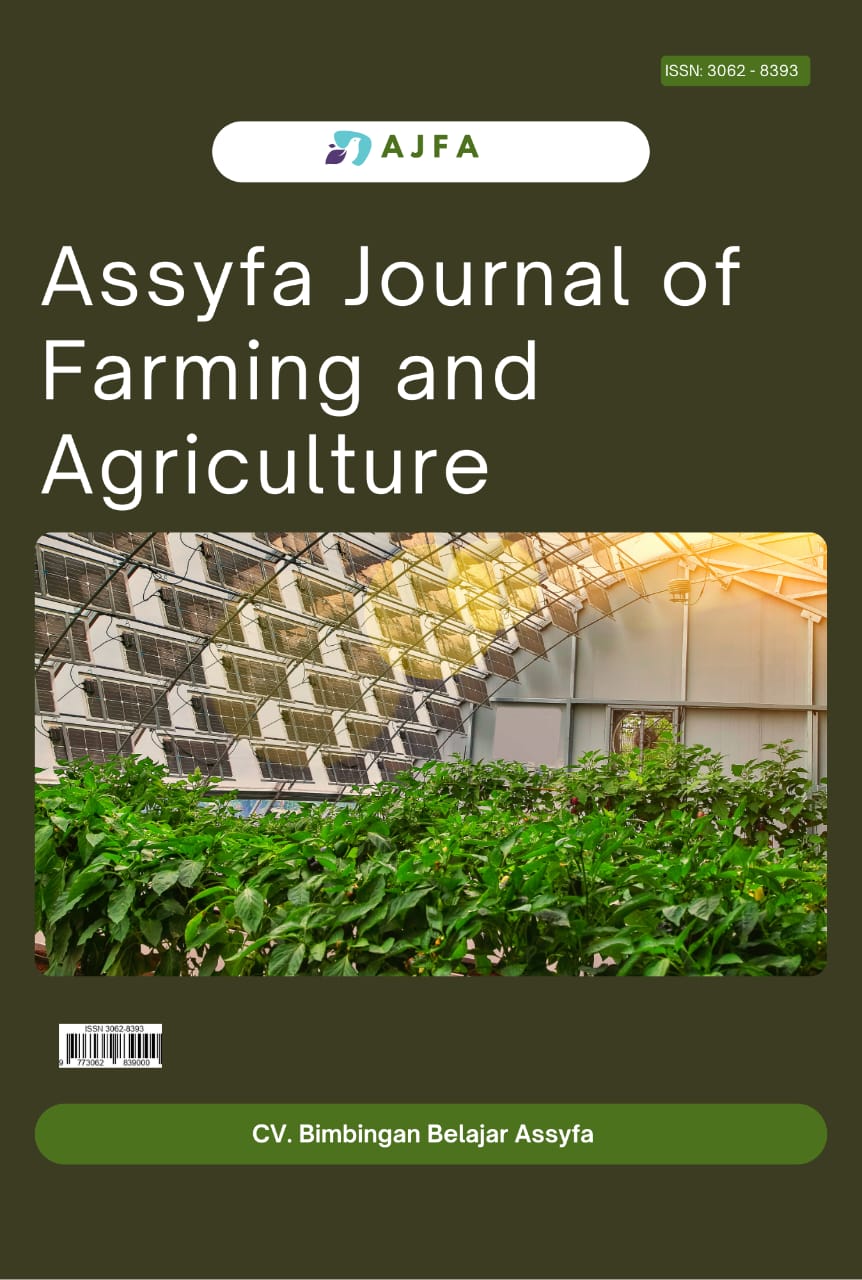 					View Vol. 2 No. 2 (2025): Assyfa Journal of Farming and Agriculture (May) In Press
				