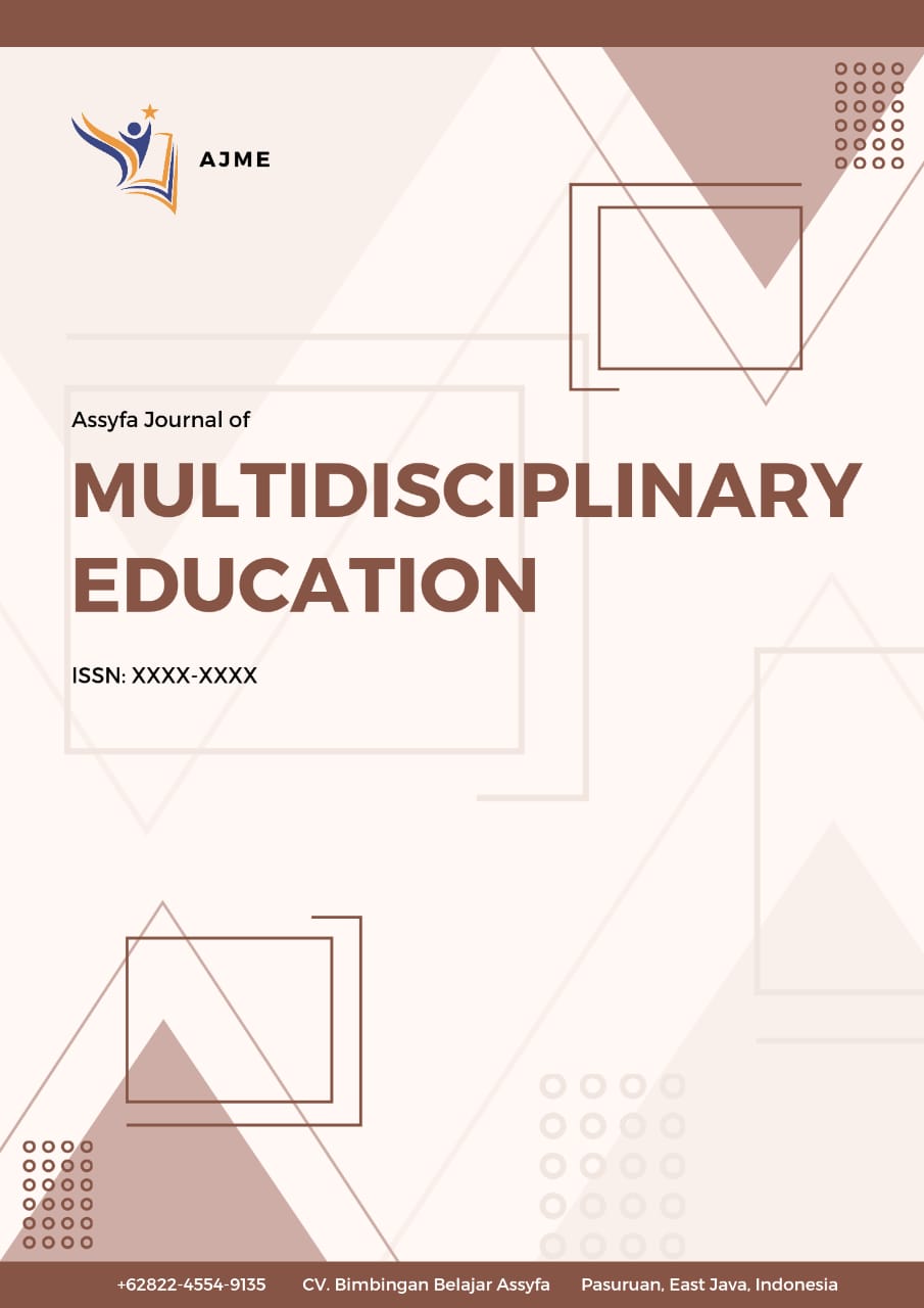 					View Vol. 1 No. 2 (2024): Assyfa Journal of Multidisciplinary Education
				