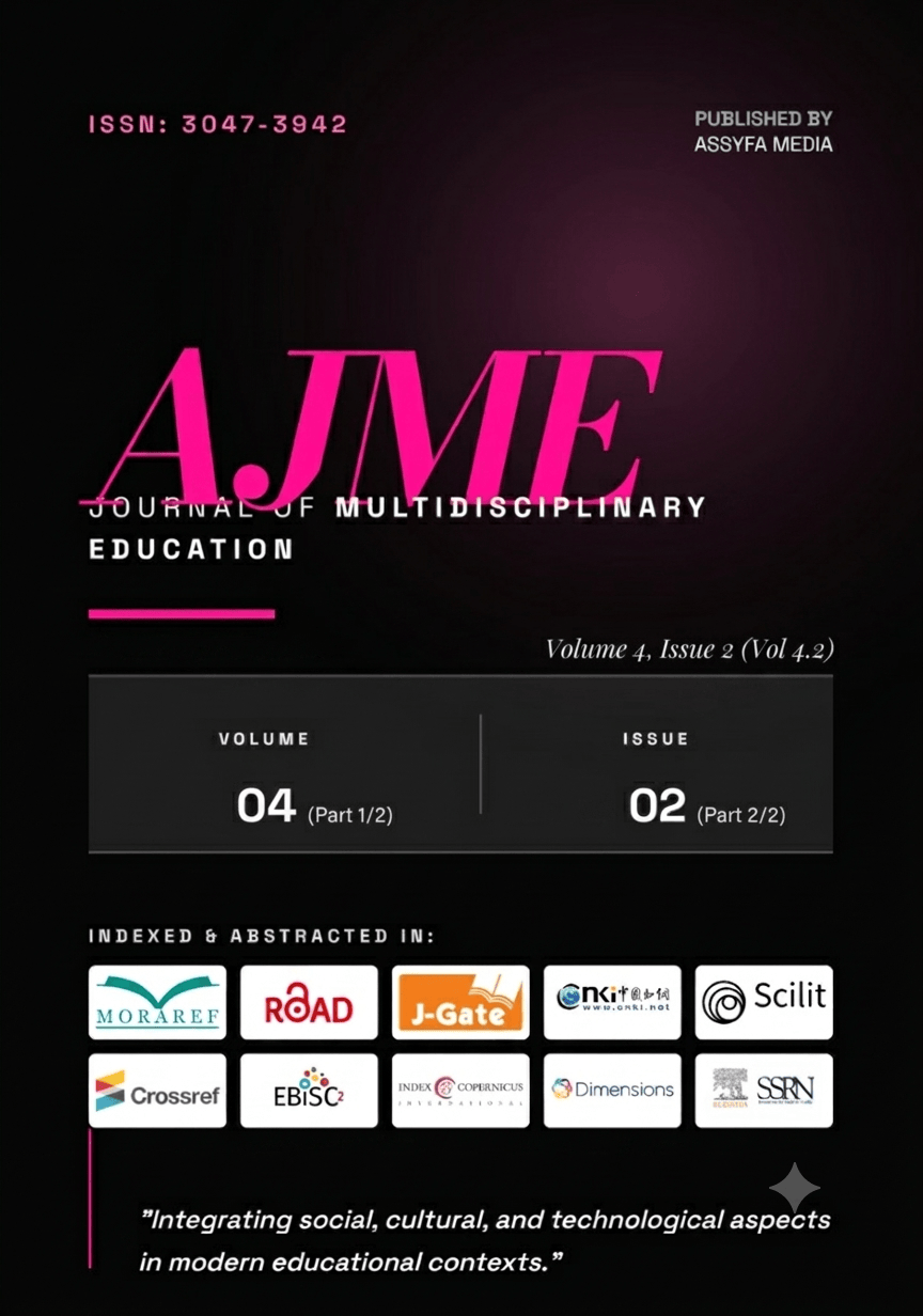 					View Vol. 4 No. 2 (2026): Assyfa Journal of Multidisciplinary Education (September) In Press
				