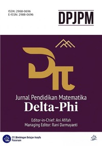 					View Vol. 2 No. 1 (2024): Delta-Phi: Jurnal Pendidikan Matematika (April)
				